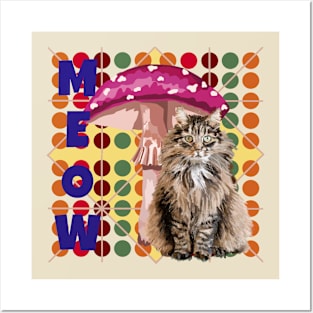 Meow Posters and Art